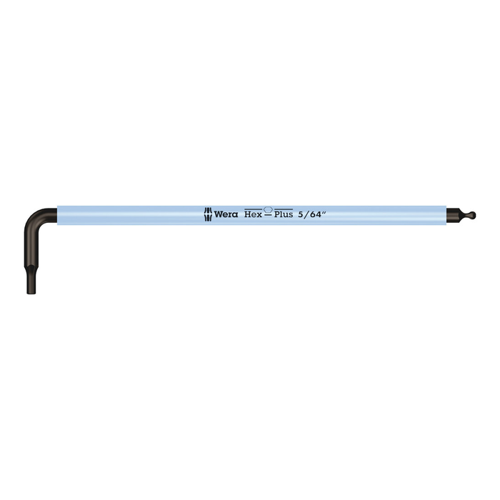 Chave L longa Wera 950 SPKL Multicor com ponta esférica 5/64″