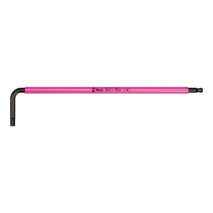 Chave L longa Wera 950 SPKL Multicor com ponta esférica 1/8″