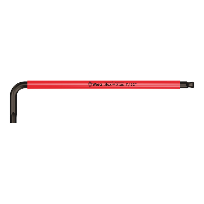 Chave L longa Wera 950 SPKL Multicor com ponta esférica 7/32″