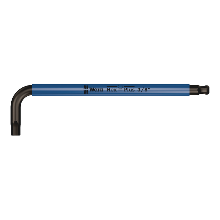 Chave L longa Wera 950 SPKL Multicor com ponta esférica 3/8″