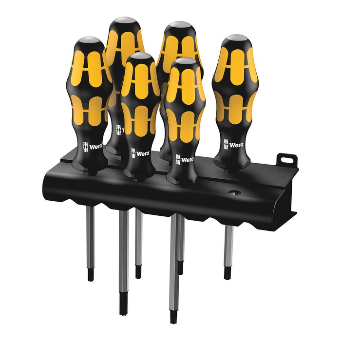凿击螺丝刀套装 Wera Kraftform 977/6 TORX® 带挂架