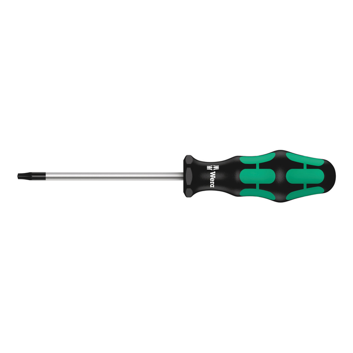 Screwdriver for tamper-proof TORX® screws Wera Kraftform 367 TORX® BO, TX 10 × 80 mm