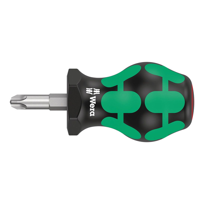 Tournevis court Phillips Wera Kraftform 350 PH Stubby, PH 3 × 25 mm