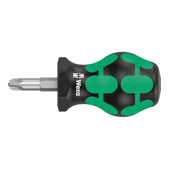 Pozidriv kısa tornavida Wera Kraftform 355 PZ Stubby, PZ 3 × 25 mm
