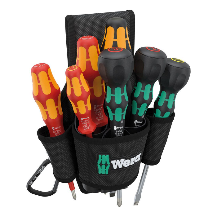 Belt holster with screwdriver set, Wera Set 2 9621