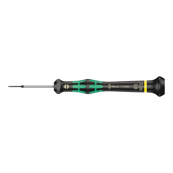 Precision slotted screwdriver Wera Kraftform Micro 2035, 0.8 × 0.16 × 40 mm