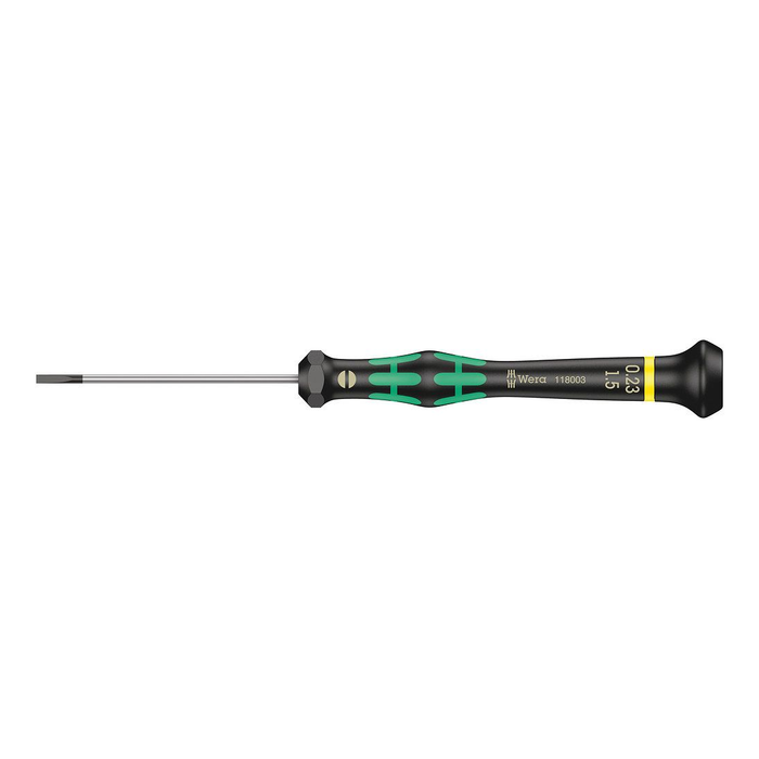 Precision slotted screwdriver Wera Kraftform Micro 2035, 1.5 × 0.23 × 60 mm