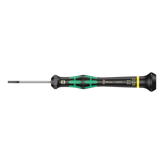 Precision slotted screwdriver Wera Kraftform Micro 2035, 1.2 × 0.25 × 40 mm