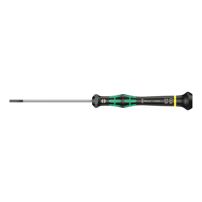 Precision slotted screwdriver Wera Kraftform Micro 2035, 2.5 × 0.40 × 80 mm