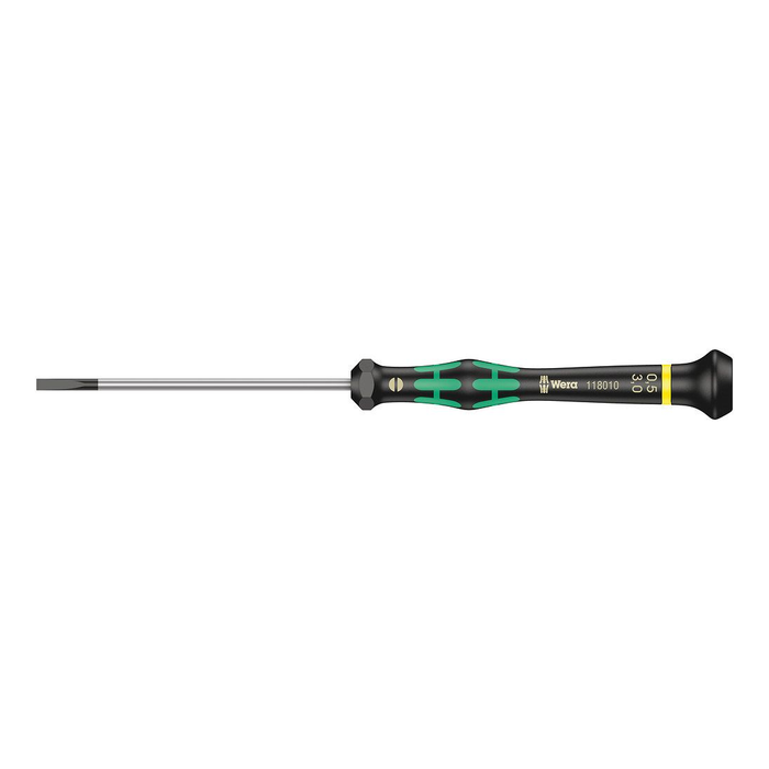 Precision slotted screwdriver Wera Kraftform Micro 2035, 3.0 × 0.50 × 80 mm