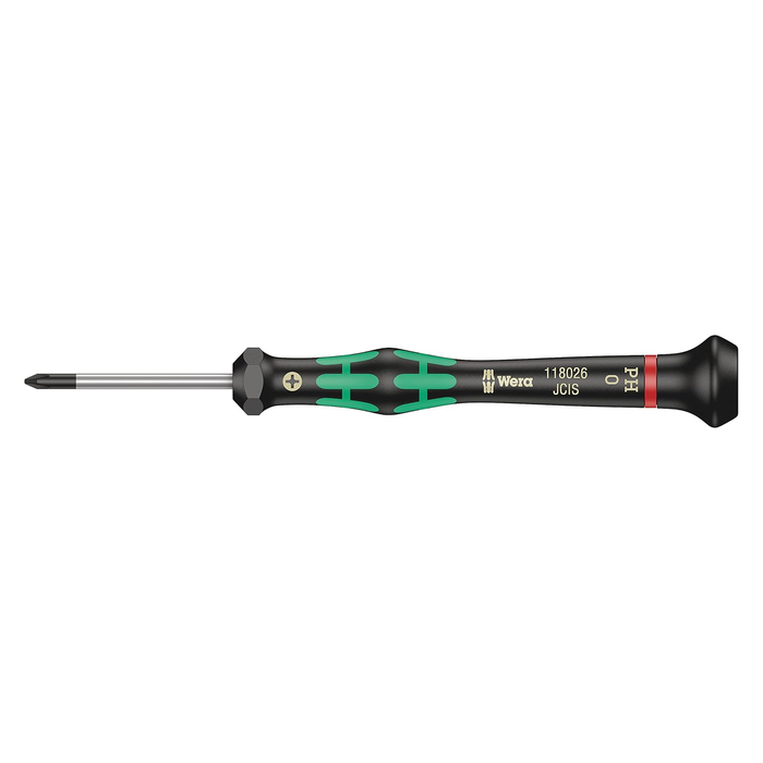 Precision Phillips screwdriver Wera Kraftform Micro 2050 PH, PH 0 × 40 mm