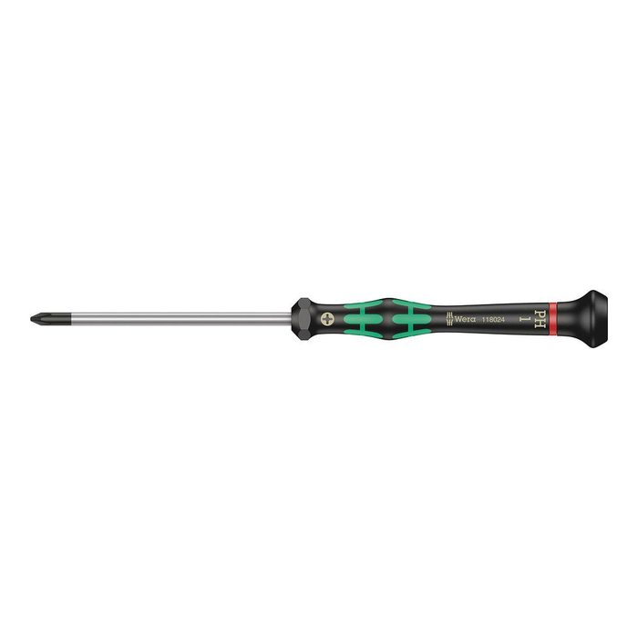 Precisie Phillips schroevendraaier Wera Kraftform Micro 2050 PH, PH 1 × 80 mm