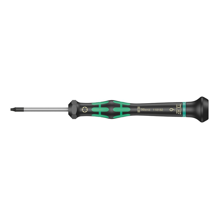 TORX® HF 带夹持功能螺丝刀, 精密 Wera Kraftform Micro 2067 TORX® HF, TX 6 × 40 mm