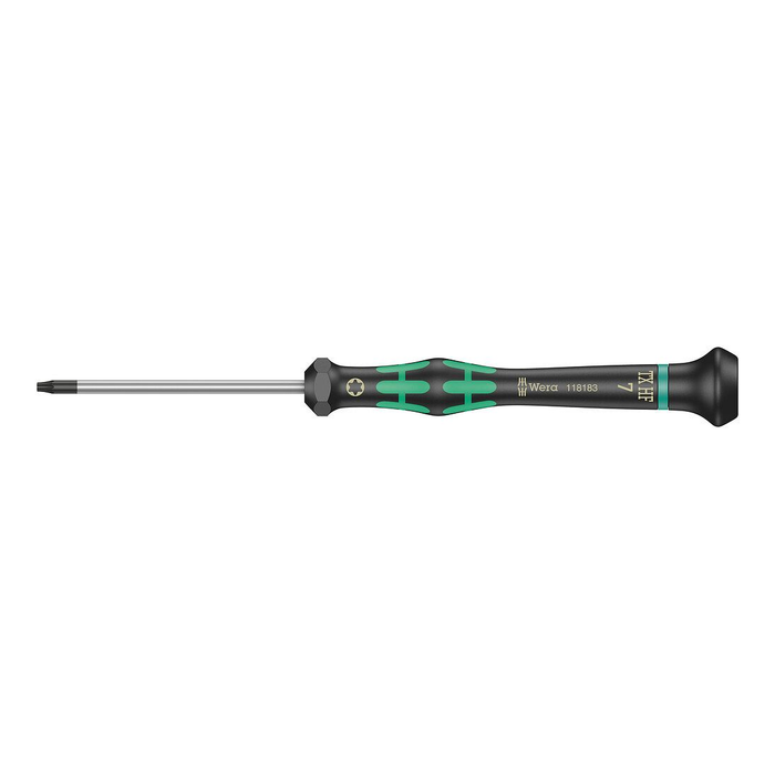 TORX® HF 带夹持功能螺丝刀, 精密 Wera Kraftform Micro 2067 TORX® HF, TX 7 × 60 mm