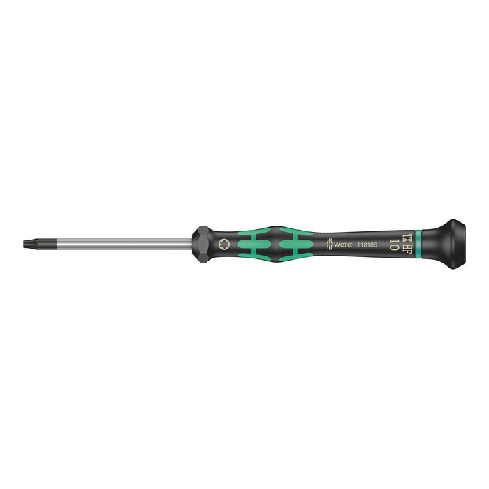 TORX® HF 带夹持功能螺丝刀, 精密 Wera Kraftform Micro 2067 TORX® HF, TX 10 × 60 mm