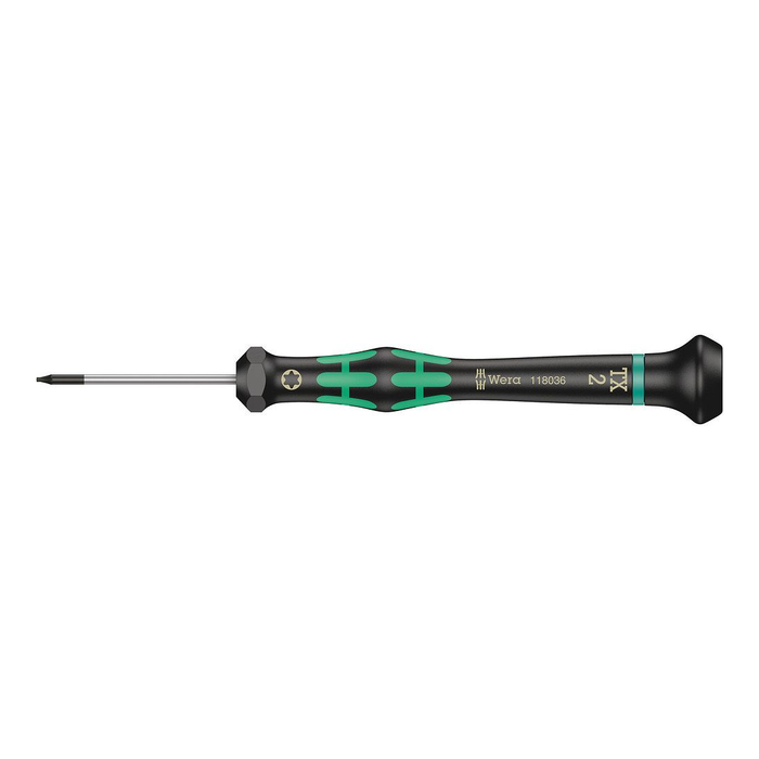 TORX® Präzisions-Schraubendreher Wera Kraftform Micro 2067 TORX®, TX 2 × 40 mm