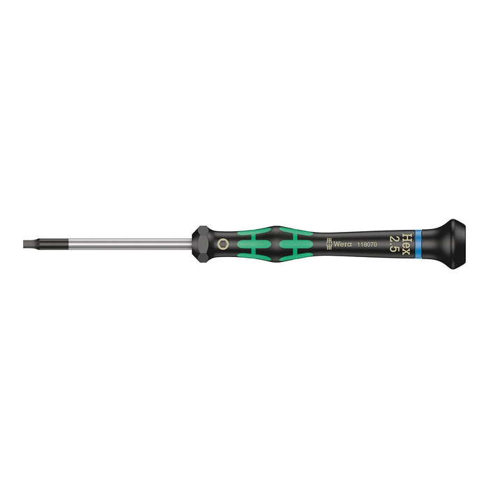 Tournevis de précision Hex-Plus, Wera Kraftform Micro 2054, HEX 2,5 × 60 mm