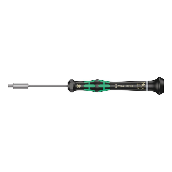 Tournevis de précision pour écrous six pans, Wera Kraftform Micro 2069, HEX 1,5 × 60 mm