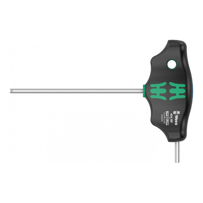 Hex-Plus T 型手柄带夹持功能螺丝刀 Wera 454 HF, HEX 3 × 100 mm