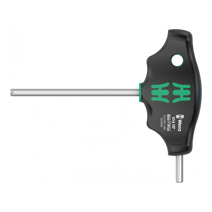 Wkrętak sześciokątny Hex-Plus z rękojeścią T i funkcją przytrzymywania Wera 454 HF, HEX 5 × 100 mm