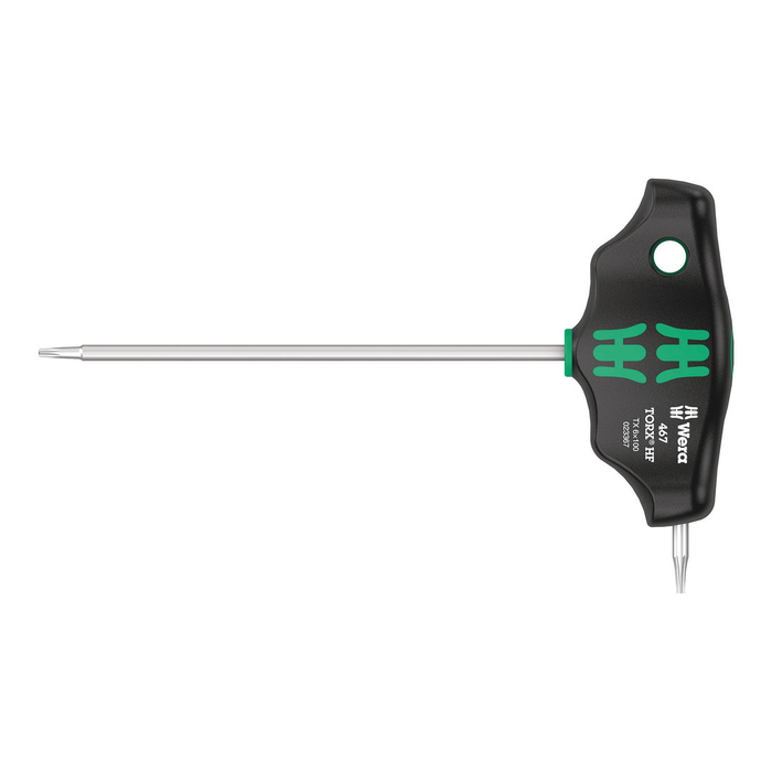 Отвертка TORX® с Т-образной рукояткой и функцией фиксации Wera 467 TORX® HF, TX 6 × 100 мм