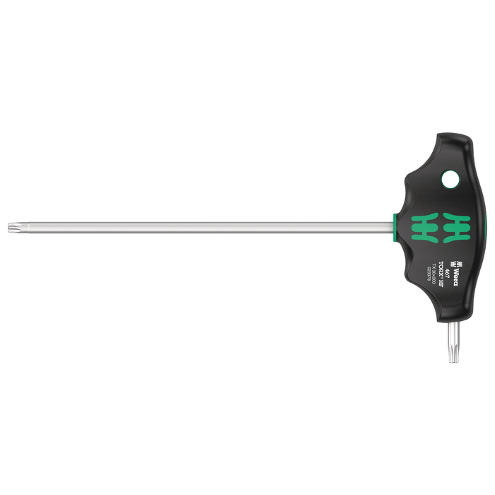 Отвертка TORX® с Т-образной рукояткой и функцией фиксации Wera 467 TORX® HF, TX 30 × 200 мм