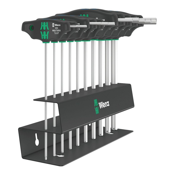 Набор дюймовых отверток Hex-Plus с Т-образной рукояткой, Wera 454/10 HF Set Imperial 2
