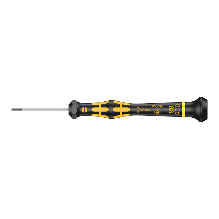 Presný plochý skrutkovač, ESD Wera Kraftform Micro 1578 A ESD, 0.8 × 0.16 × 40 mm