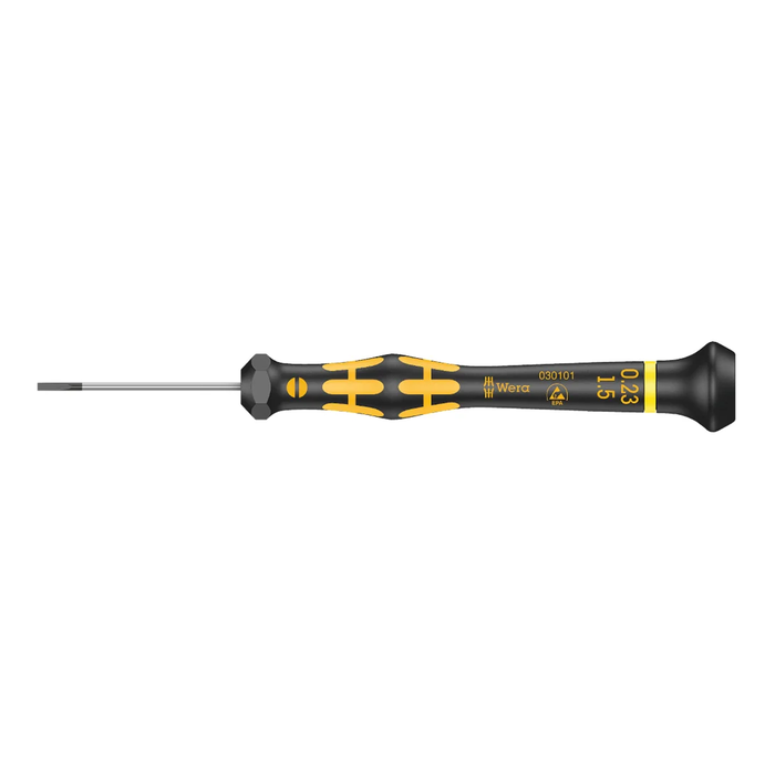 Presný plochý skrutkovač, ESD Wera Kraftform Micro 1578 A ESD, 1.5 × 0.23 × 40 mm