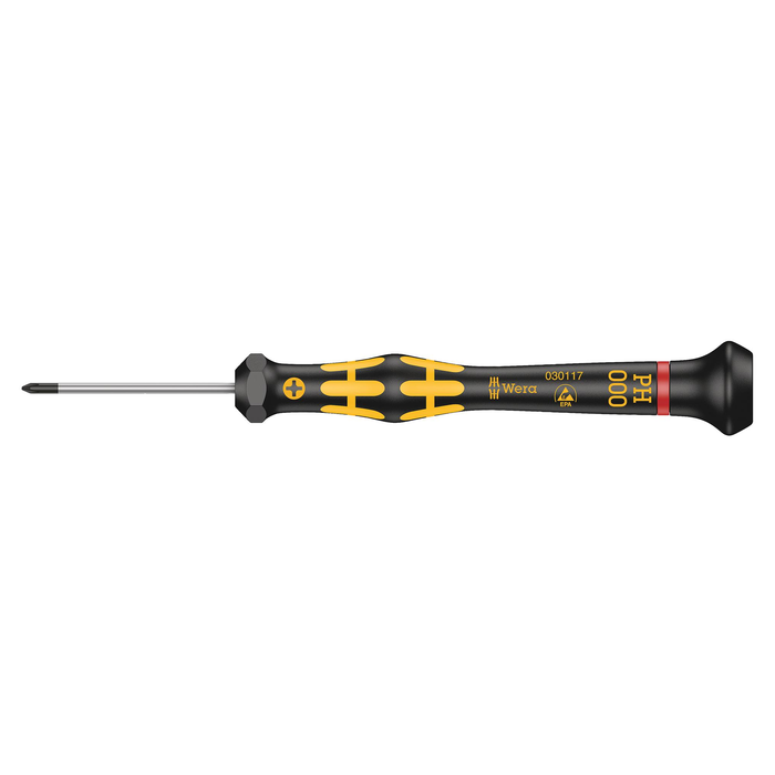 ESD precisie Phillips schroevendraaier Wera Kraftform Micro 1550 PH ESD, PH 000 × 40 mm