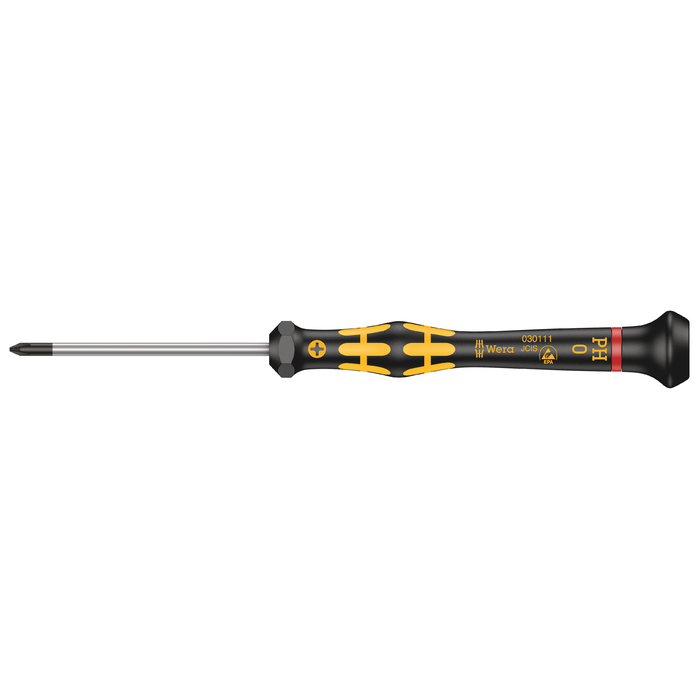 Precision Phillips ESD screwdriver Wera Kraftform Micro 1550 PH ESD, PH 0 × 60 mm
