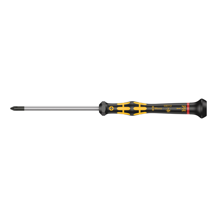 Precision Phillips ESD screwdriver Wera Kraftform Micro 1550 PH ESD, PH 1 × 80 mm