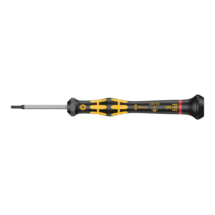 Precision Phillips/slotted  ESD screwdriver Wera Kraftform Micro 1550 PH S ESD, PH/S1 × 40 mm