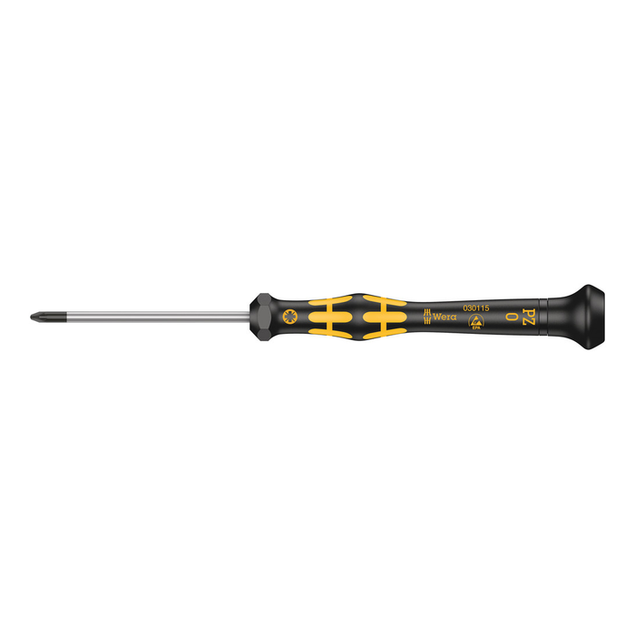 Precision Pozidriv screwdriver Wera Kraftform Micro 2055 PZ, PZ 0 × 60 mm