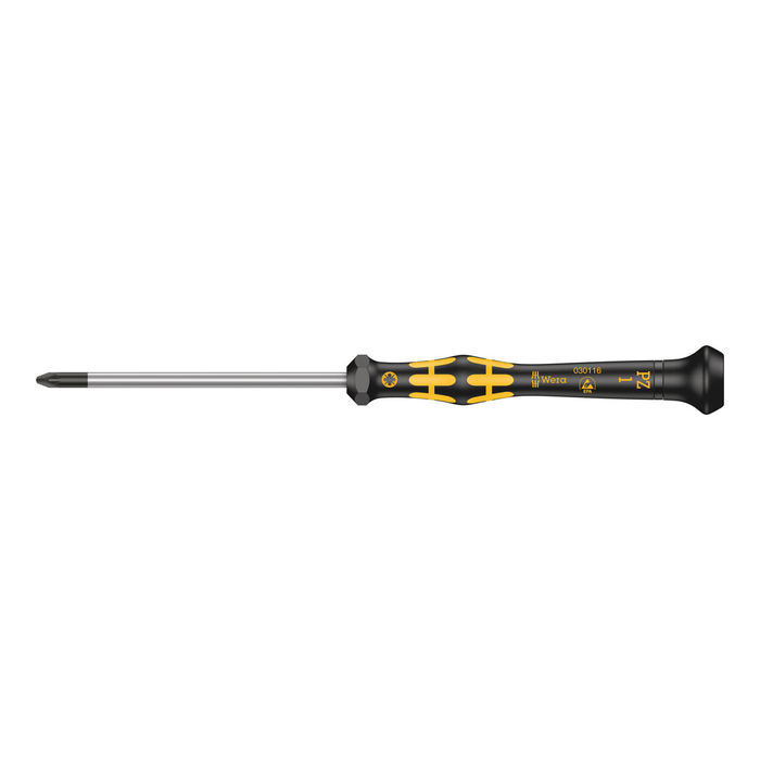 Precision Pozidriv screwdriver Wera Kraftform Micro 2055 PZ, PZ 1 × 80 mm