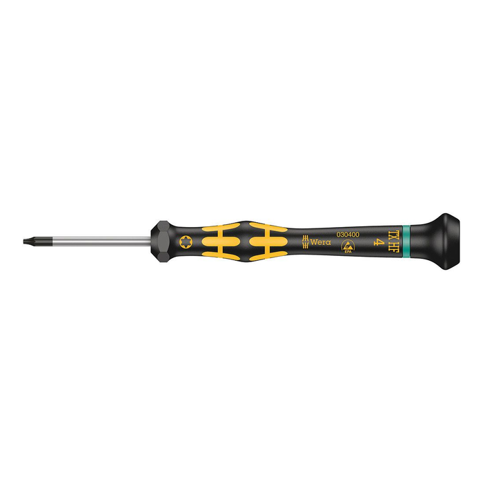 TORX® HF presný ESD skrutkovač s funkciou držania Wera Kraftform Micro 1567 TORX® HF ESD, TX 4 × 40 mm