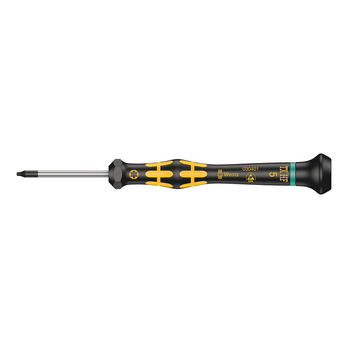 TORX® HF precision ESD-skruvmejsel med hållfunktion Wera Kraftform Micro 1567 TORX® HF ESD, TX 5 × 40 mm