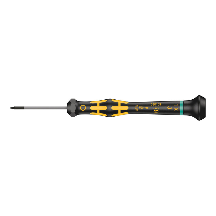 TORX® 精密 ESD 螺丝刀 Wera Kraftform Micro 1567 TORX® ESD, TX 3 × 40 mm