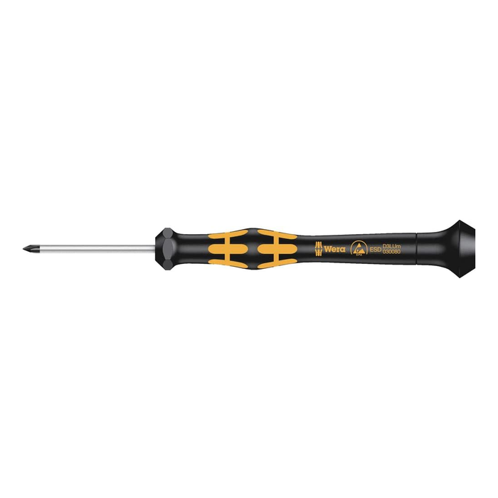 Screwdriver for Microstix® screws, ESD Wera Kraftform Micro 1572 ESD, m × 40 mm