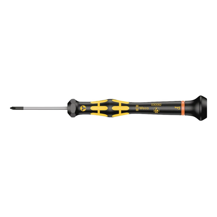 Screwdriver for Microstix® screws, ESD Wera Kraftform Micro 1572 ESD, F × 40 mm
