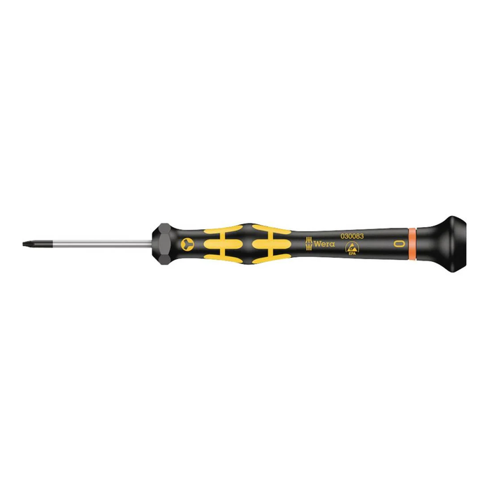 Screwdriver for Microstix® screws, ESD Wera Kraftform Micro 1572 ESD, 0 × 40 mm