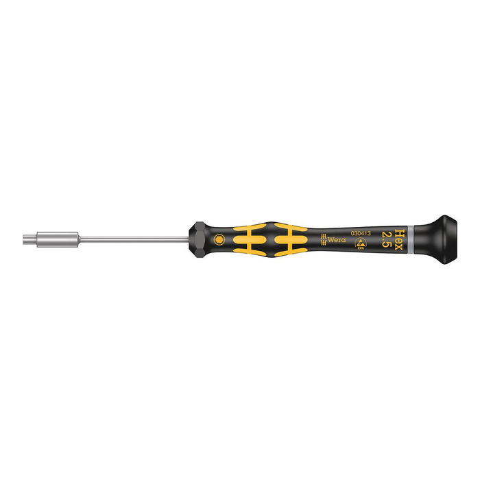 ESD precisie dopschroevendraaier Wera Kraftform Micro 1569 ESD, HEX 2,5 × 60 mm