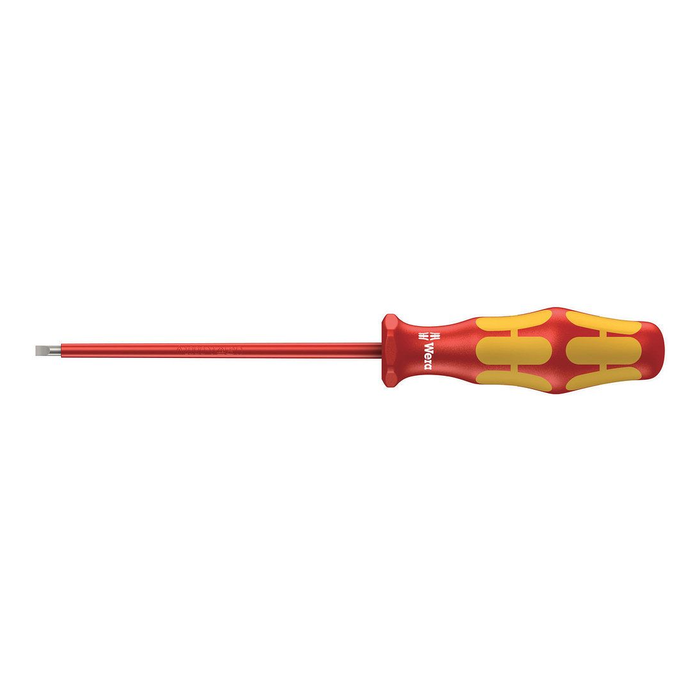 Chave de fenda isolada de ponta chata Wera Kraftform 160 i VDE, 3,0 × 0,5 × 100 mm