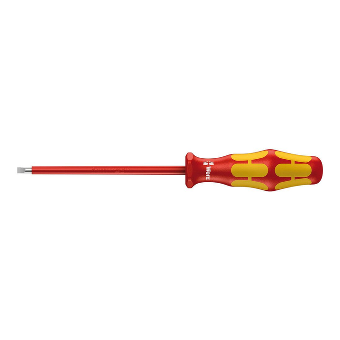 Chave de fenda isolada de ponta chata Wera Kraftform 160 i VDE, 3,5 × 0,6 × 100 mm