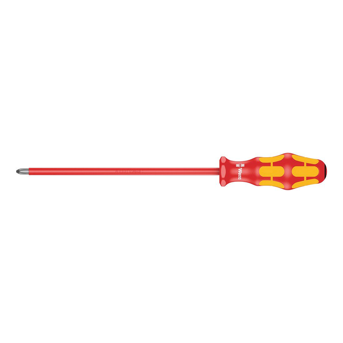 Isolert Pozidriv-skrutrekker, Wera Kraftform 165 i PZ VDE, PZ 2 × 200 mm