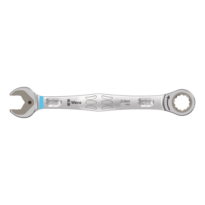 Комбинированный трещоточный ключ Wera Joker 6000 Imperial, 11/16″ × 235 мм