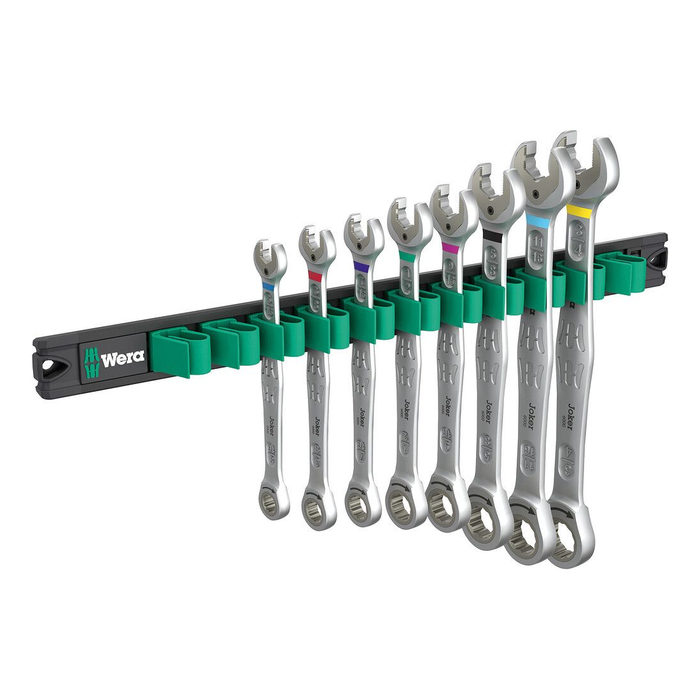 Manyetik ray Wera 9632, 6000 Joker Imperial 1 kombine cırcırlı anahtar seti ile, 8 parça