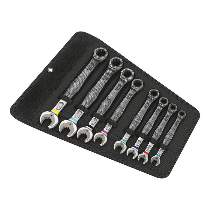 8 imperial kombine cırcırlı anahtar seti Wera 6000 Joker 8 Imperial Set 1, keseli