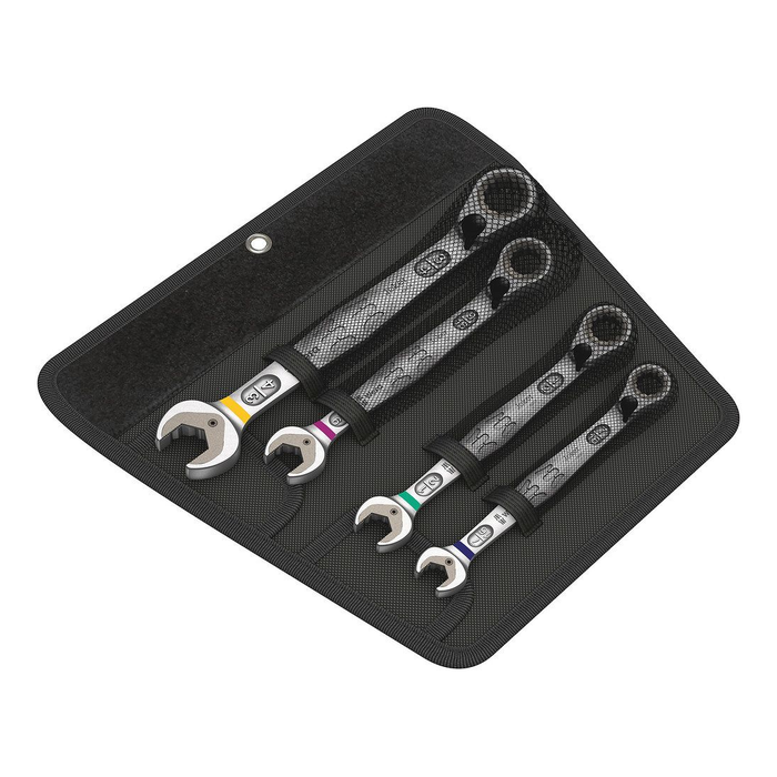 Set of 4 combination ratcheting wrenches Wera 6001 Joker Switch 4 Imperial Set 1, in a pouch