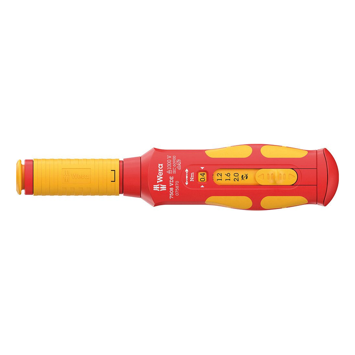 Λαβή κατσαβιδιού ροπής, μονωμένη 7508 VDE Wera Kraftform Safe-Torque Speed, 0,4-2,0 Nm